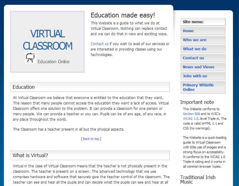 www.Virtualclassroom.ie